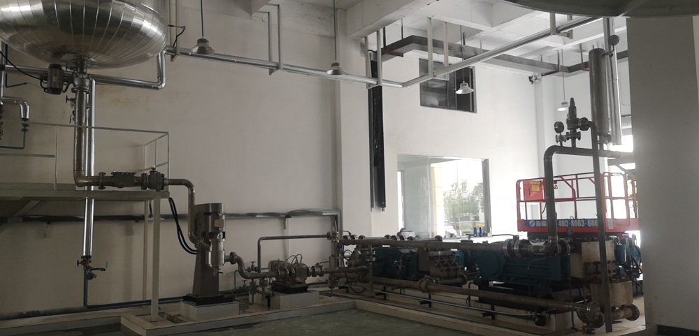 The detergent powder production line with an annual output of 80,000 tons was put into operation