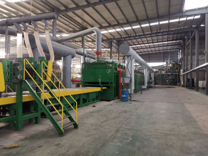 Waste gas incinerator for rock wool production line put into operation