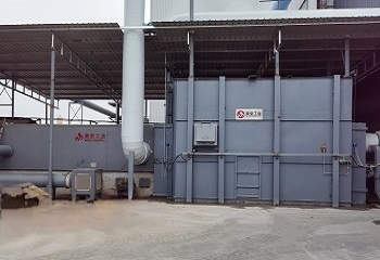 The waste gas incineration system of rock wool production line has been reformed