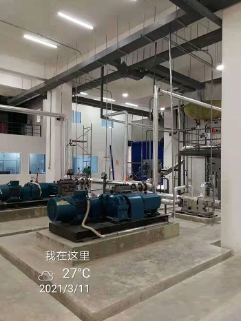 Fully automatic detergent powder production line put into operation