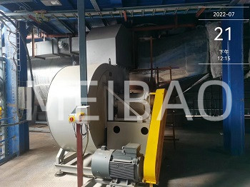 Hot air furnace delivered for operation