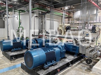 The detergent powder production line was put into operation successfully