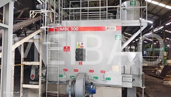 Biomass hot air furnace for rubber drying put into operation