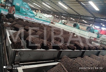 Biomass hot air furnace for rubber drying put into operation
