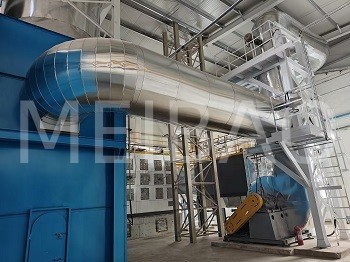 High clean biomass hot air furnace for detergent powder production put into operation