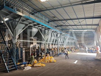 The detergent powder post blending and packing line has been put into operation