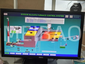 40TPD solid sodium silicate furnace put into operation