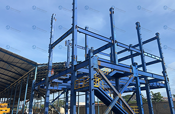 The washing powder production plant started construction