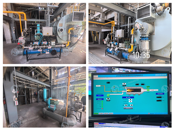 Coal-to-Gas Hot Air Furnaces Put into Operation