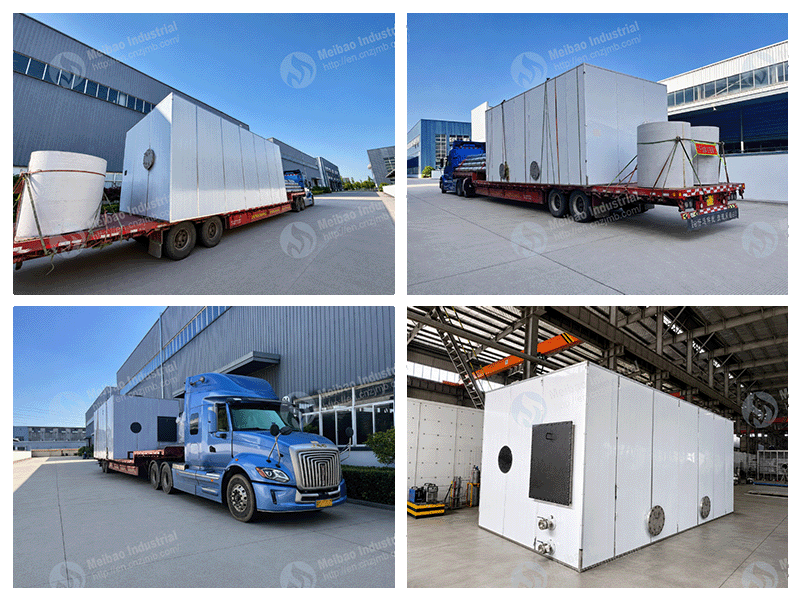 Shipment of Multiple Gas-Fired Hot Air Furnaces for Lithium Iron Phosphate Production Shipment of Multiple Gas-Fired Hot Air Furnaces for Lithium Iron Phosphate Production