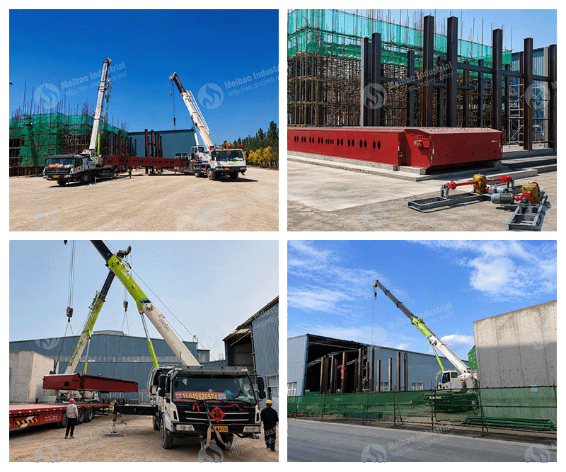 Installation of Coal- and Biomass-Fired Hot Air Furnaces Begins