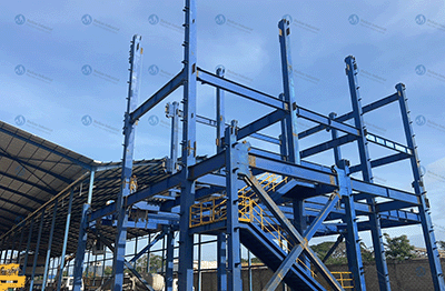 The washing powder production plant started construction