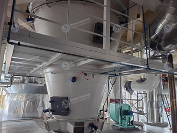 Sodium dodecyl benzene sulfonate (SDBS) drying line put into production