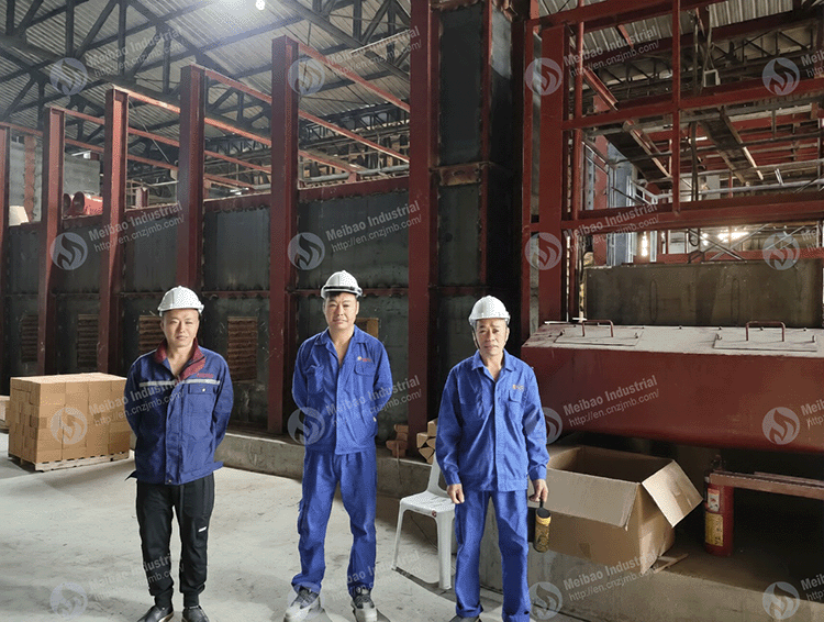 Installation of Biomass Hot Air Furnace for Rubber Drying Begins in Thailand