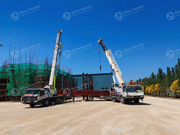 Installation of Coal- and Biomass-Fired Hot Air Furnaces Begins