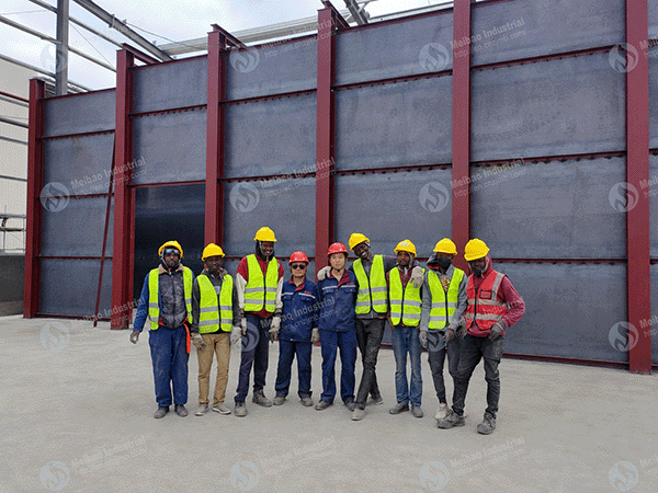 Installation Begins for Biomass-Fired Hot Air Furnace for Detergent Powder Production